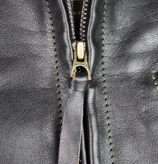 Aero Premier Highwayman, size 40, Blackened Brown Vicenza Horsehide