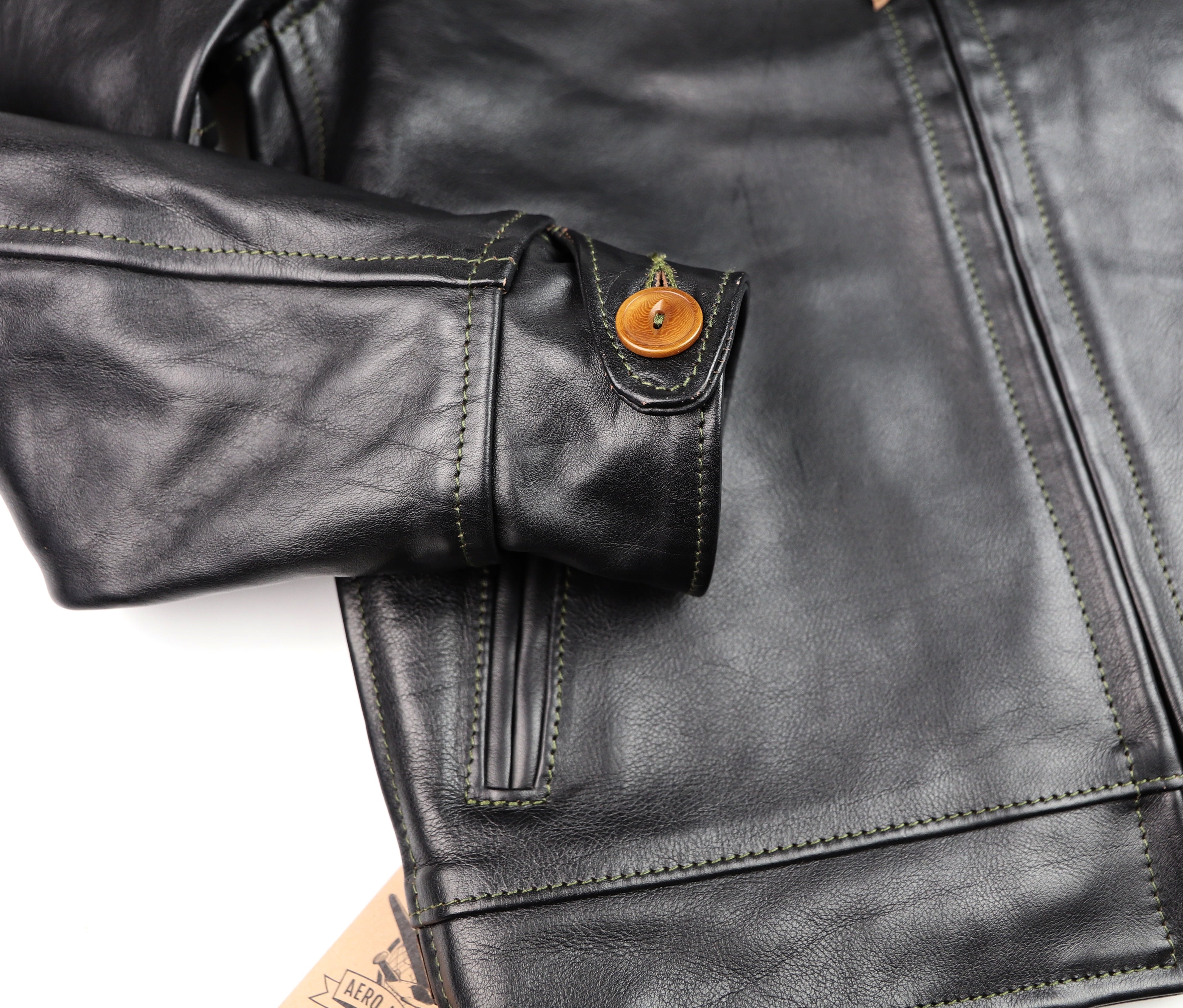 Aero Premier Highwayman, size 40, Blackened Brown Vicenza Horsehide