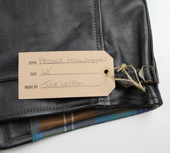 Aero Premier Highwayman, size 40, Blackened Brown Vicenza Horsehide