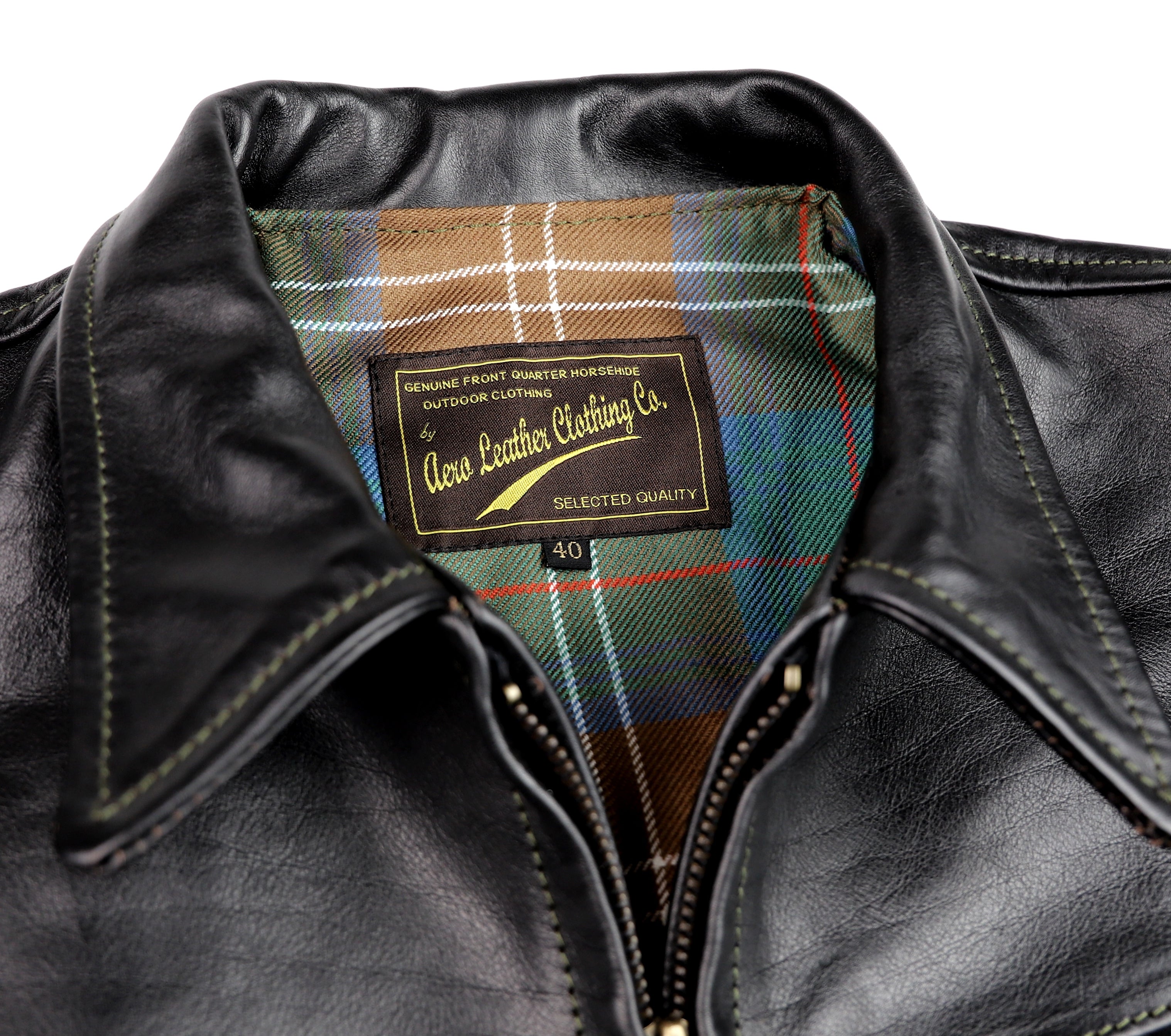 Aero Premier Highwayman, size 40, Blackened Brown Vicenza Horsehide