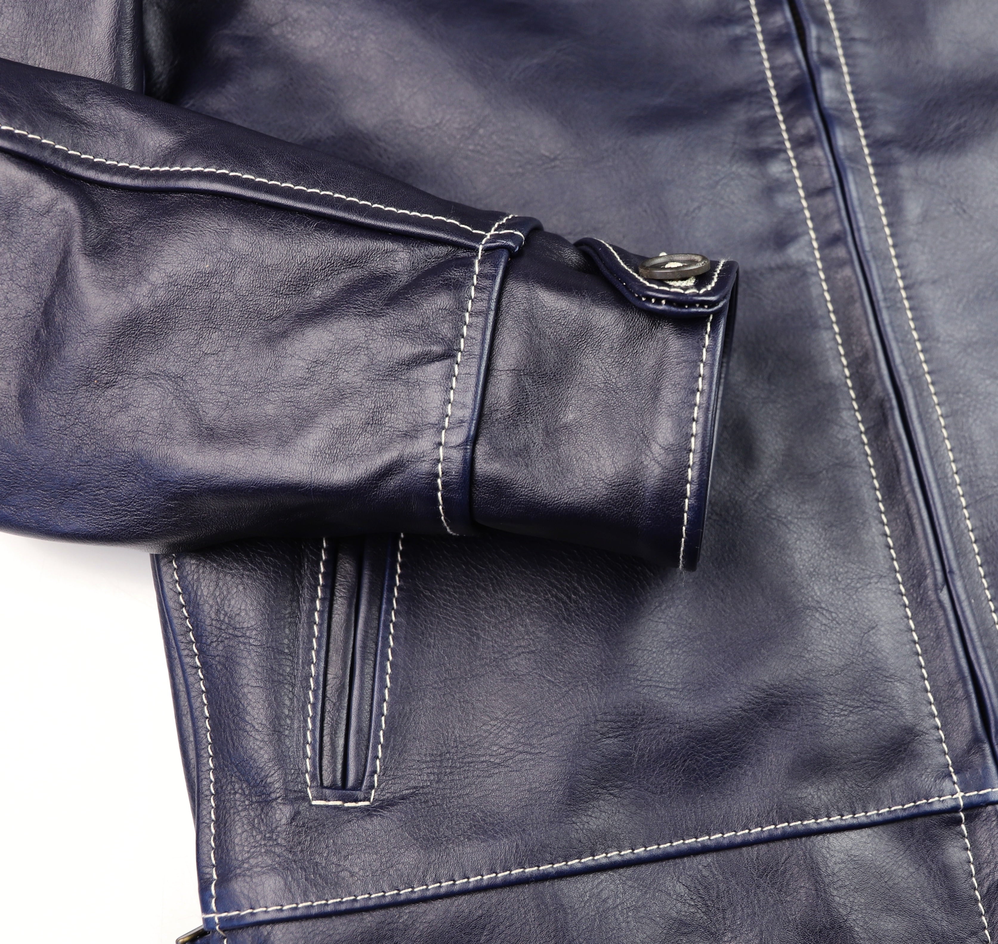 Aero Premier Highwayman, size 38, Navy Blue Vicenza Horsehide