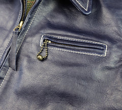 Aero Premier Highwayman, size 38, Navy Blue Vicenza Horsehide