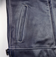 Aero Premier Highwayman, size 38, Navy Blue Vicenza Horsehide