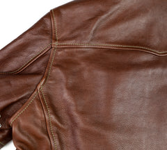 Aero Premier Highwayman, sz 42, Russet Vicenza Horsehide, Gently Worn