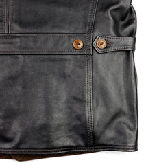 Aero Premier Work Coat, size 44, Blackened Brown Vicenza Horsehide