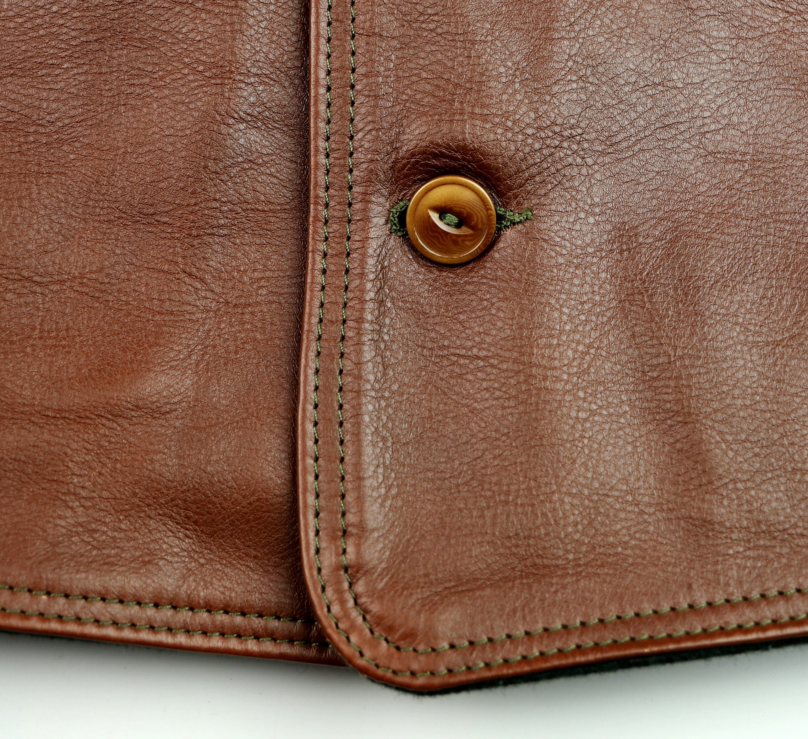 Aero Premier Work Coat, size 42, Russet Vicenza Horsehide