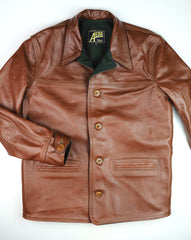 Aero Premier Work Coat, size 42, Russet Vicenza Horsehide