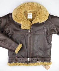 Aero RAF Battle of Britain Model Shearling Jacket, size 40, Seal Brown