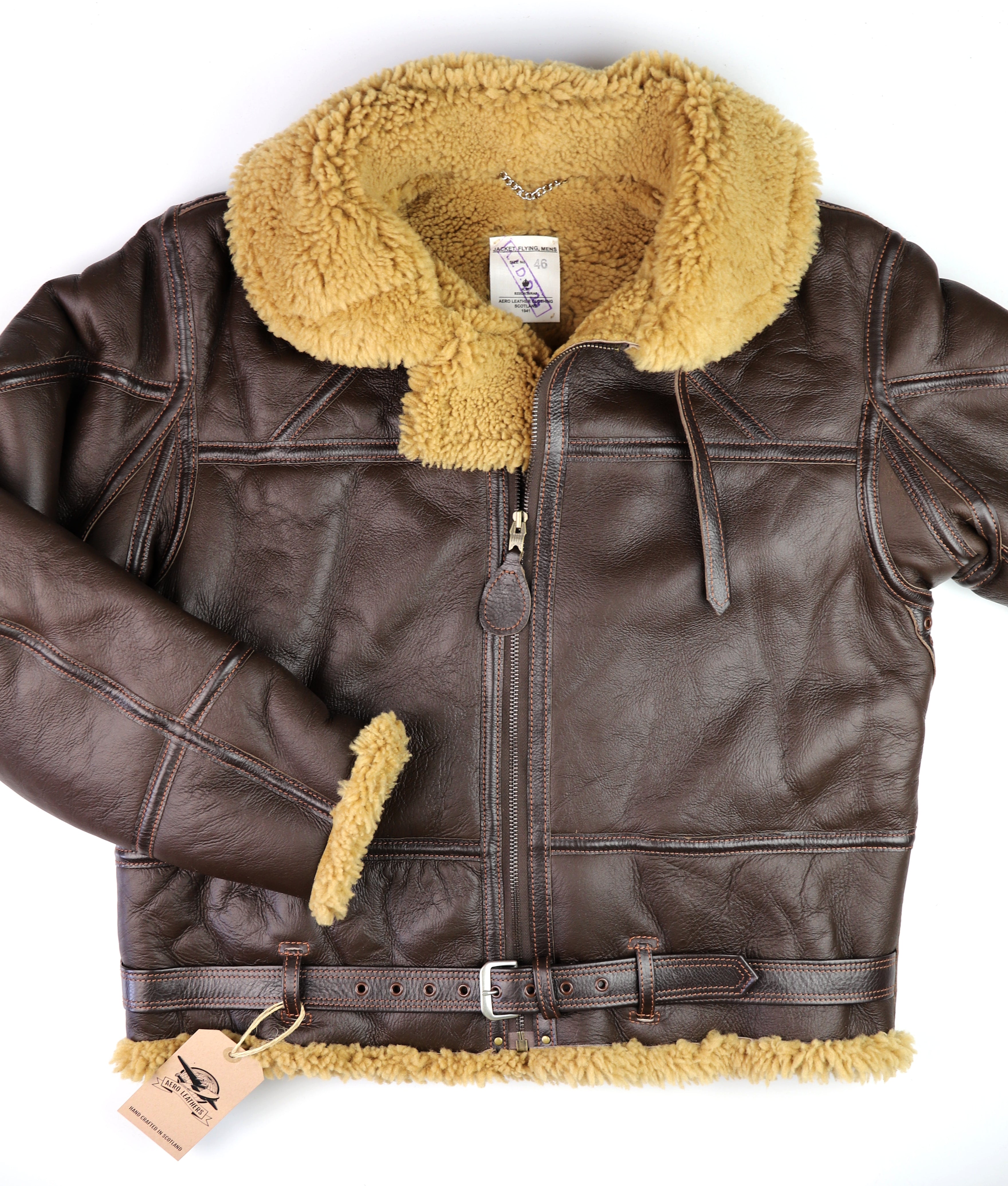 RAF Late WW2 Model Flying Jacket, size 46, Seal Brown
