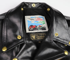 Aero D-Pocket Ridley with removable Mouton Collar, size 40, Black CXL Steerhide