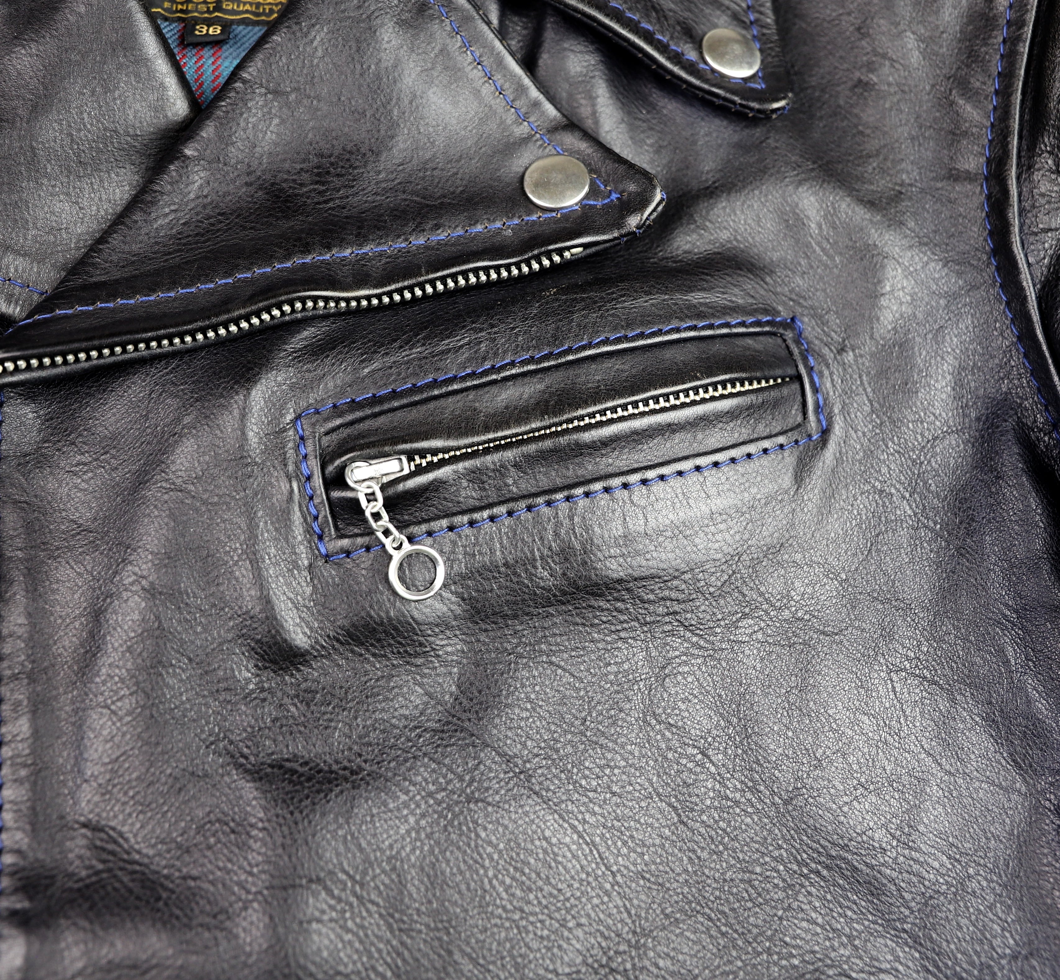 Aero Ridley, size 36, Navy Blue Vicenza Horsehide