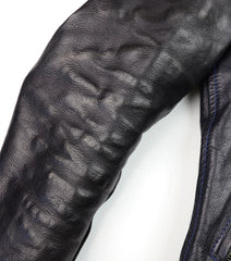 Aero Ridley, size 36, Navy Blue Vicenza Horsehide