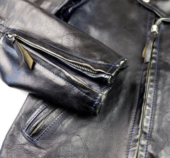 Aero Ridley, size 36, Navy Blue Vicenza Horsehide