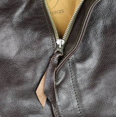 Aero A-2 Military Flight Jacket, size 46, Chestnut Badalassi