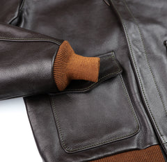 Aero A-2 Military Flight Jacket, size 38, Dark Seal Vicenza