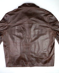 Aero Veste de Rallye, size 50, Battered Brown Steerhide, Gently Worn