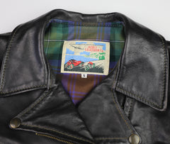 Aero Women's Motorcycle Jacket, size 5, Blackened Brown Vicenza Horsehide