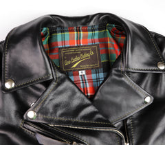 Aero Women's Motorcycle Jacket, size 6, Blackened Brown Vicenza Horsehide