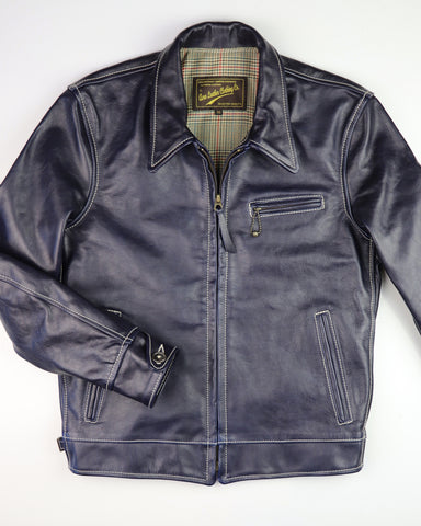 Aero Premier Highwayman, size 38, Navy Blue Vicenza Horsehide