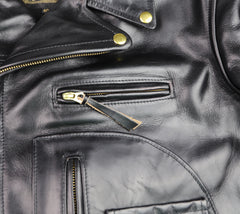 Aero D-Pocket Ridley with removable Mouton Collar, size 40, Black CXL Steerhide
