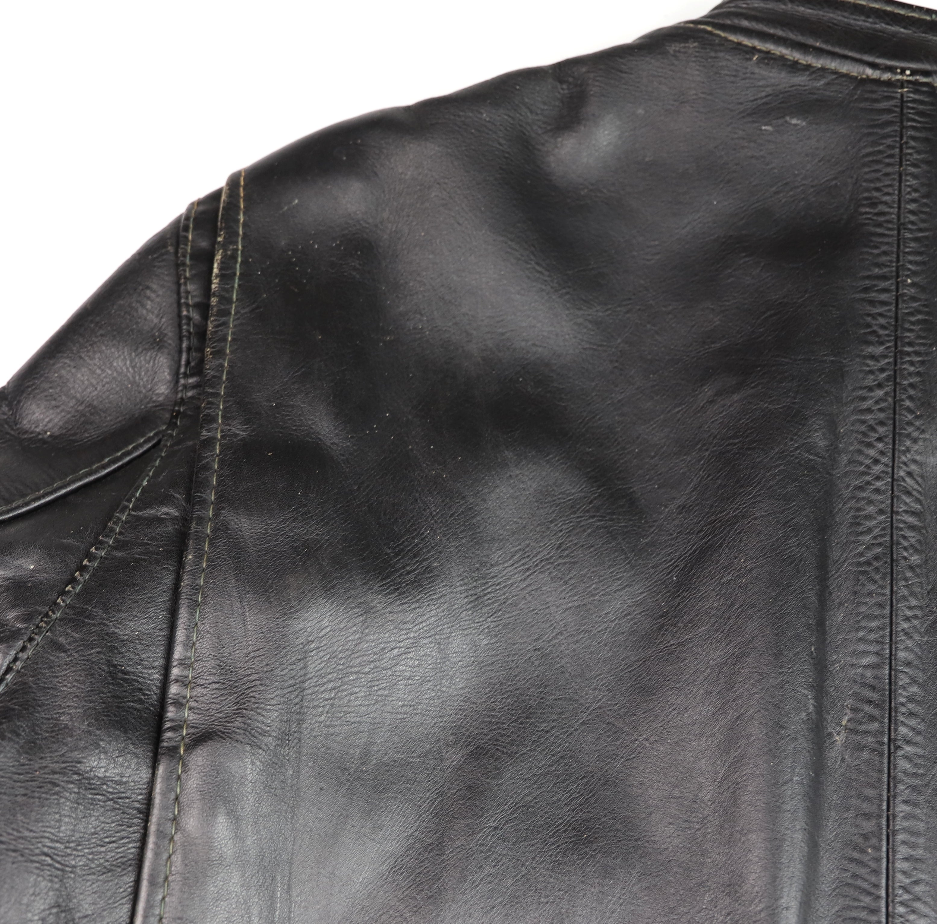 Vintage Brooks Cafe Racer Jacket, Black, size 42
