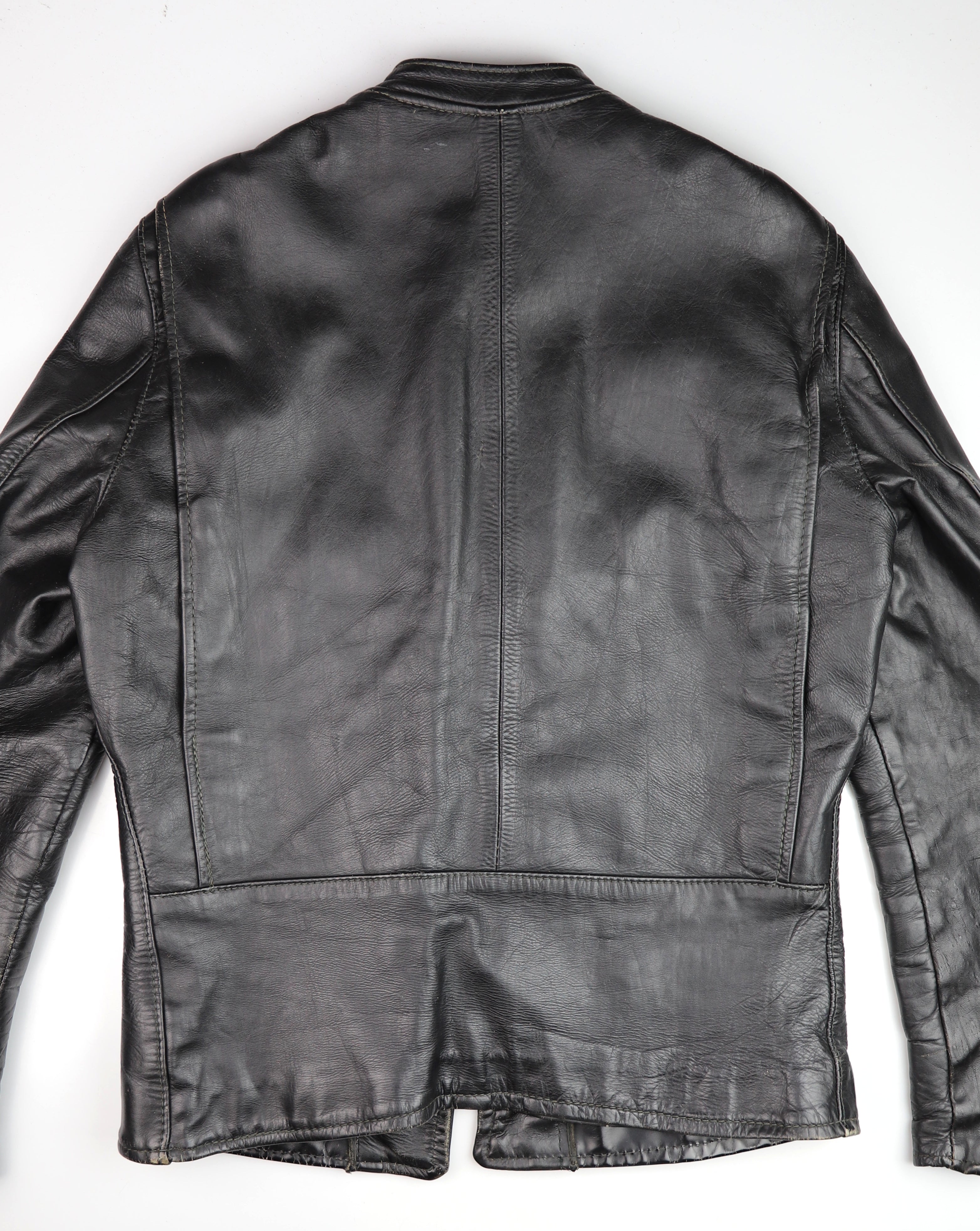Vintage Brooks Cafe Racer Jacket, Black, size 42
