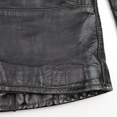Vintage Brooks Cafe Racer Jacket, Black, size 42