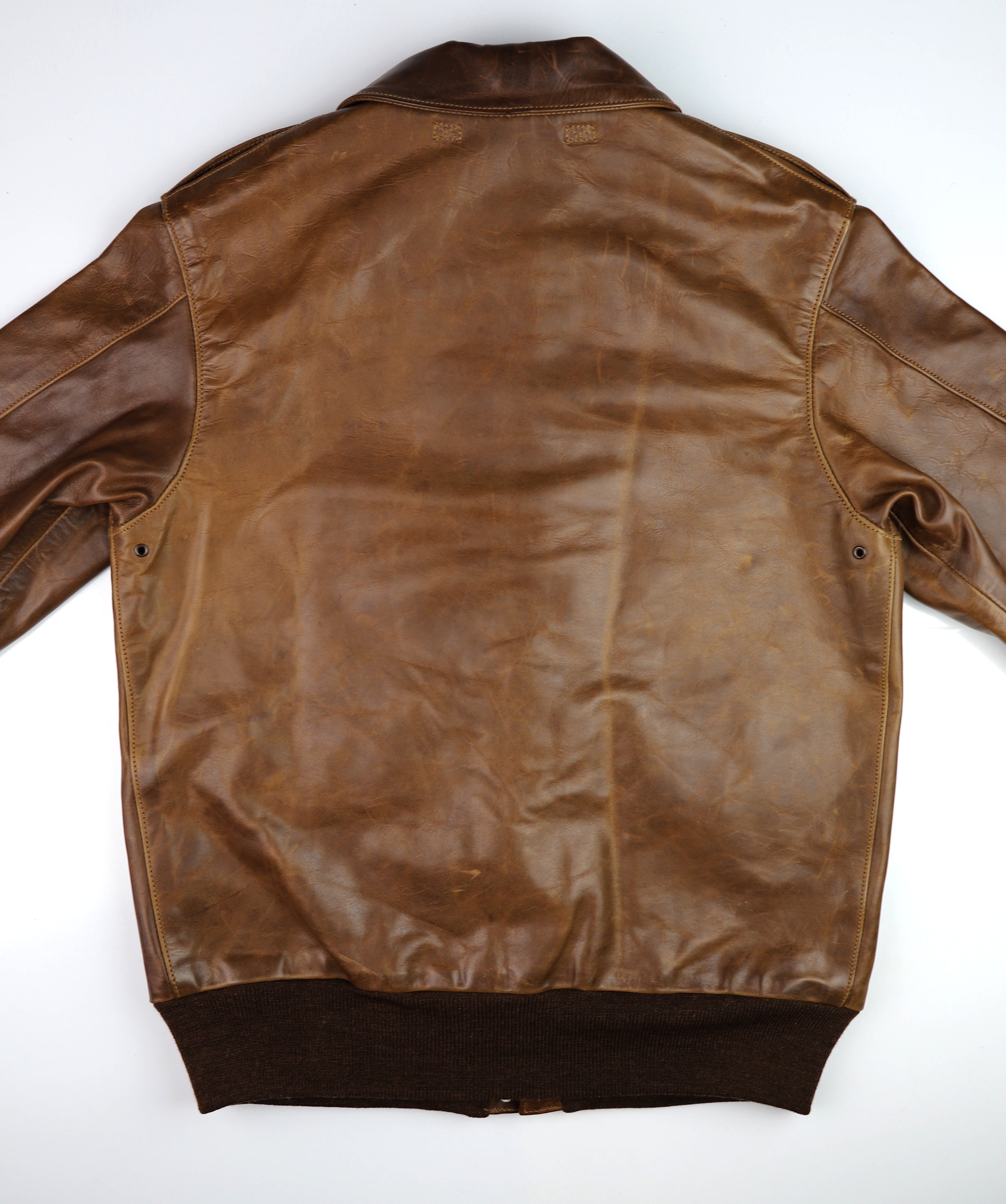 Eastman A-2 Military Flight Jacket, Gently Worn, size 38, Russet Horsehide