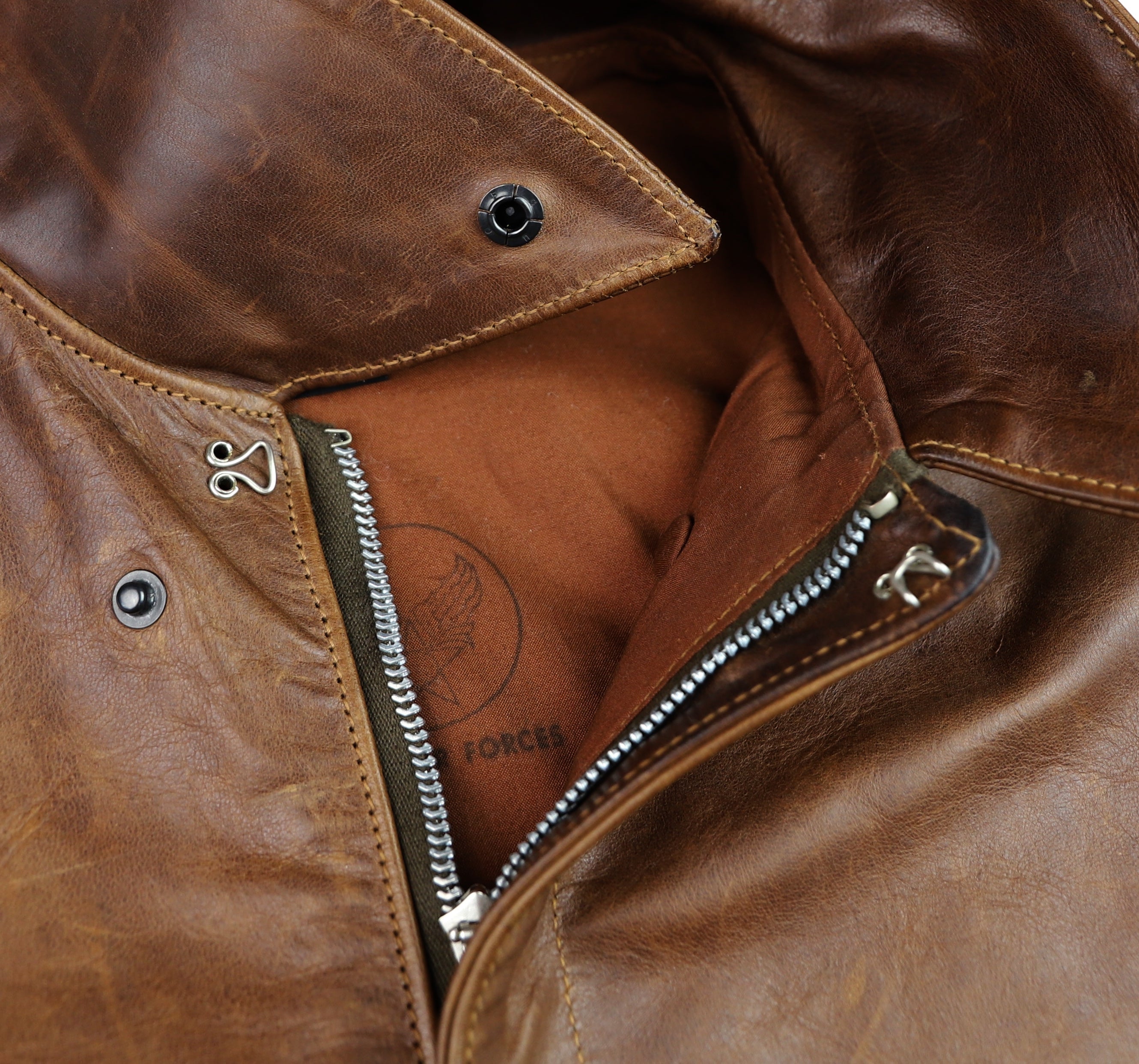 Eastman A-2 Military Flight Jacket, Gently Worn, size 38, Russet Horsehide