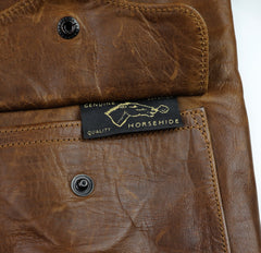 Eastman A-2 Military Flight Jacket, Gently Worn, size 38, Russet Horsehide