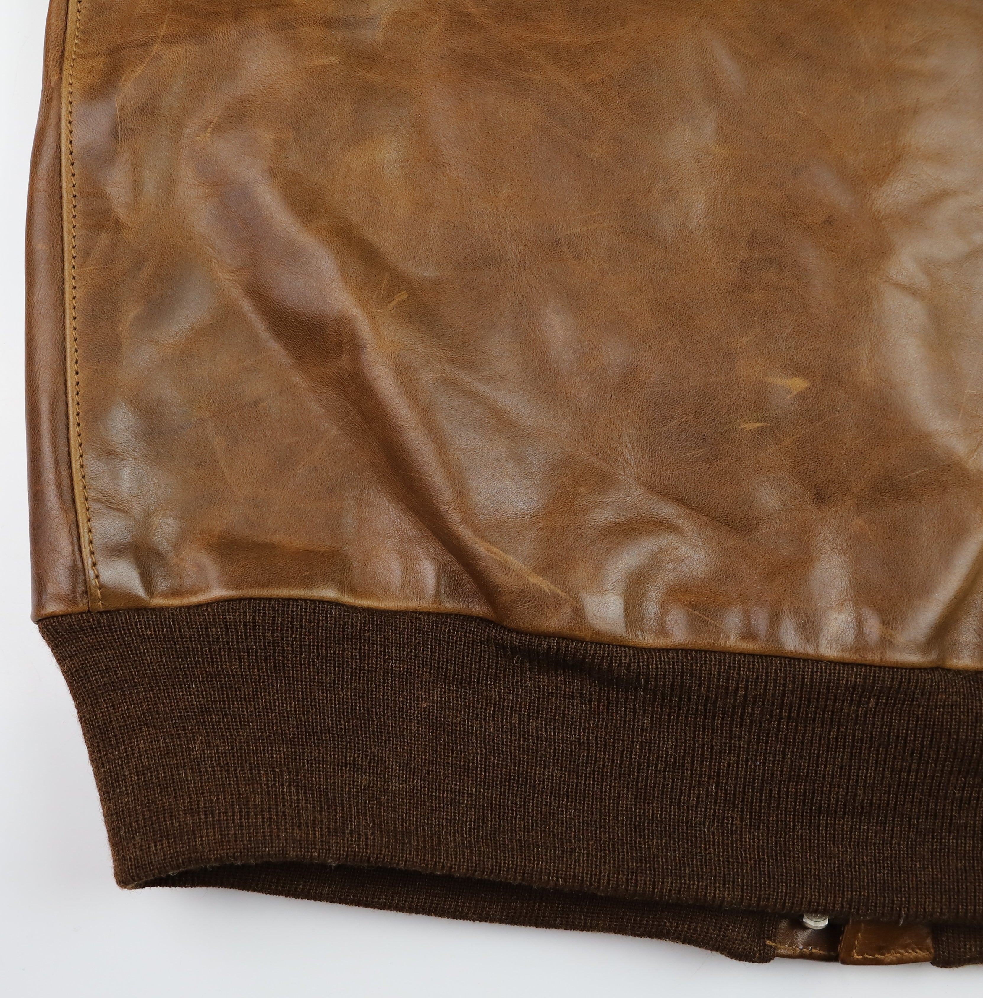 Eastman A-2 Military Flight Jacket, Gently Worn, size 38, Russet Horsehide