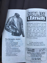 Vintage Cafe Racer Jacket, Black, size Medium