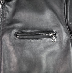 Schott 141 Cafe Racer, Black Cowhide, size 46L