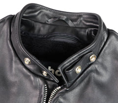 Schott 141 Cafe Racer, Black Cowhide, size 46L