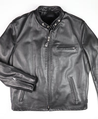 Schott 141 Cafe Racer, Black Cowhide, size 46L