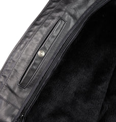 Schott 141 Cafe Racer, Black Cowhide, size 46L