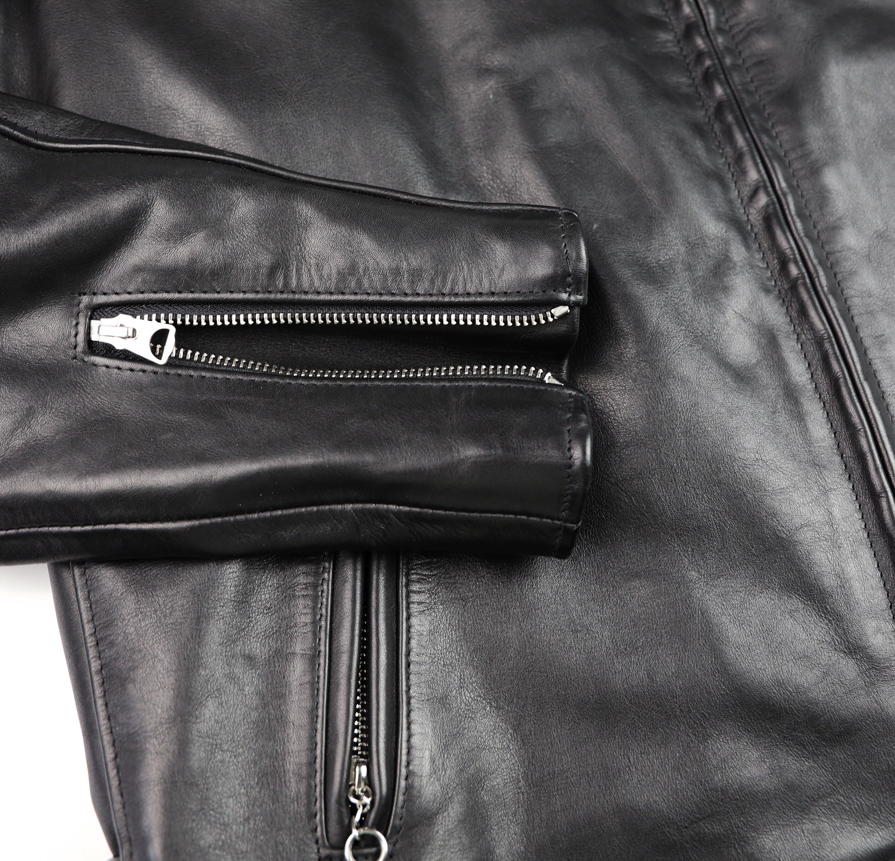 Schott 141 Cafe Racer, Black Cowhide, size 46L