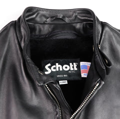 Schott 141 Cafe Racer, Black Cowhide, size 46L