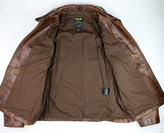 Schott 673, Brown Cowhide, size XL