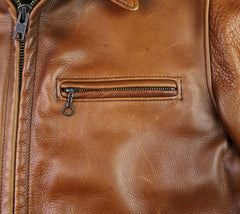 Schott 573, Russet Cowhide, size Large
