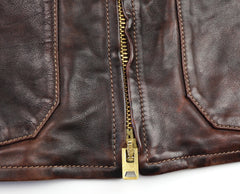 Thedi Atlas Deluxe Half Belt, size XXL, Hand Dyed Cocoa Toscano