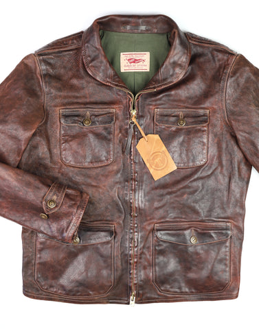 Thedi Atlas Deluxe Half Belt, size 3XL, Hand Dyed Cocoa Toscano
