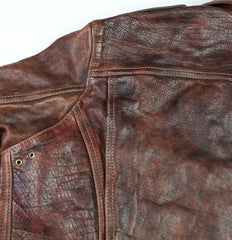 Thedi Atlas Deluxe Half Belt, size 3XL, Hand Dyed Cocoa Toscano