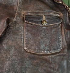 Thedi Atlas Deluxe Half Belt, size Large, Hand Dyed Cocoa Toscano