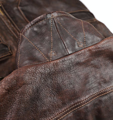 Thedi Atlas Deluxe Half Belt, size Large, Hand Dyed Cocoa Toscano