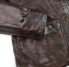 Thedi Atlas Deluxe Half Belt, size Large, Hand Dyed Cocoa Buffalo