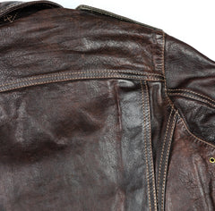 Thedi Atlas Deluxe Half Belt, size Large, Hand Dyed Cocoa Buffalo