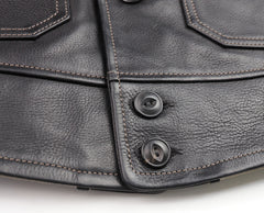 Gently Worn Thedi Markos, size Large, Black Canneto Cowhide