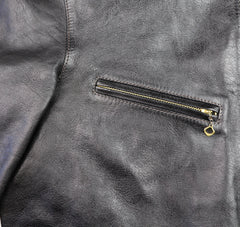 Thedi Cafe Racer, size 2XL, Black Teacore Bruciato Horsehide, New w/o Tags
