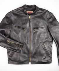 Thedi Cafe Racer, size 2XL, Black Teacore Bruciato Horsehide, New w/o Tags